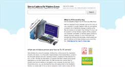 Desktop Screenshot of pcerrorsfix.org
